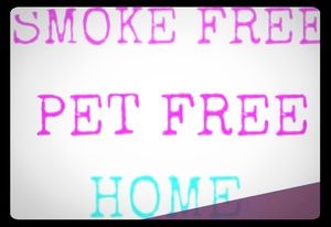 My home is pet free & smoke free.
